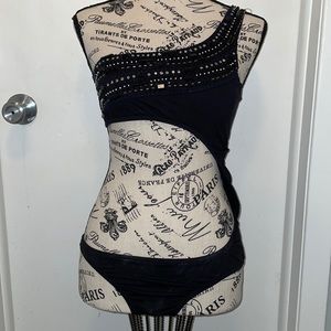 - Sexy Victoria Secret Monokini swim suit, Rhinestone embellished SZ Small